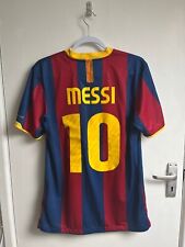 Camisa de futebol FC Barcelona Home 2010/11 Lionel Messi tamanho 10 média excelente comprar usado  Enviando para Brazil