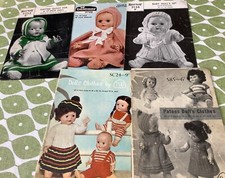 dolls clothes knitting patterns for sale  LLWYNGWRIL