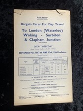 1963 railway handbill for sale  PETERBOROUGH