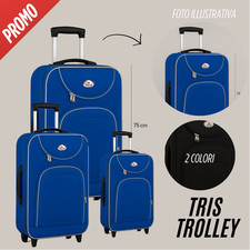 Tris valigie trolley usato  Crotone