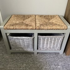 Wicker bench storage for sale  ALTON