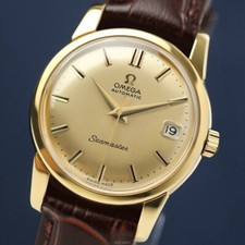 'Autêntico' OMEGA SEAMASTER 18K-GP RELÓGIO AUTOMÁTICO MOSTRADOR DOURADO_MSRP $3200, usado comprar usado  Enviando para Brazil
