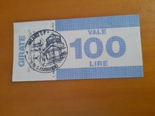 MINIASSEGNO SOVRASTAMPATO  DEL BANCO AMBROSIANO VALORE 100 comprar usado  Enviando para Brazil