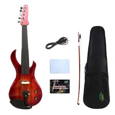 Viola elétrica 16 polegadas 5 cordas formato guitarra madeira maciça acessórios ébano estojo arco comprar usado  Enviando para Brazil