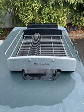KitchenAid rack de secagem de louça tamanho completo com talheres removíveis caddy preto prata comprar usado  Enviando para Brazil