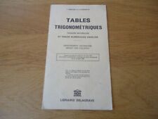 Trigonometric tables common d'occasion  Expédié en Belgium