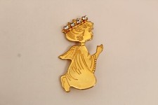 Vintage goldtone clear for sale  Angola