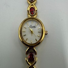 Relógio feminino Lsotr tom dourado pulseira de strass multicolorida nova bateria delicada 6" comprar usado  Enviando para Brazil