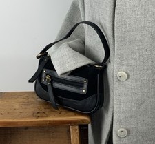 Black leather suede for sale  HEREFORD