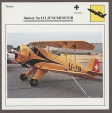 Usado, Bucker Bu 133 jungmeister Aviões De Guerra aeronaves militares Alemanha Cartão Serviço Edito comprar usado  Enviando para Brazil