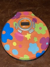 CD player portátil vintage Audiovox 45 segundos DM8703 design floral testado comprar usado  Enviando para Brazil