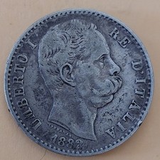 Argento lire 1882 usato  Quartu Sant Elena