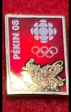 Usado, Pin olímpico Pequim 2008 CBC Media Pekin 08, Canadian Broadcasting Corp. comprar usado  Enviando para Brazil