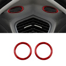 2 peças para Volkswagen Jetta Sedan painel de fibra de carbono vermelho acabamento de tampa de ventilação de ar comprar usado  Enviando para Brazil