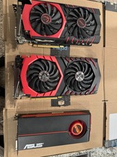 Usado, 3 GPUs, MSI GEFORCE GTX 1070 GAMING X 8G, R9 380 4G, ASUS ATI Radeon HD 5850 comprar usado Usado, 3 GPUs, MSI GEFORCE GTX 1070 GAMING X 8G, R9 380 4G, ASUS ATI Radeon HD 5850 comprar usado  Enviando para Brazil