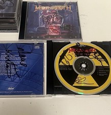 Megadeth Rust In Peace CD Signed Autographed By Dave Mustaine COLLECTION  comprar usado  Enviando para Brazil