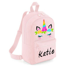 Usado, Personalizado Niños Mochila Rosa Cualquier Nombre Unicornio Niña Back to School comprar usado  Enviando para Brazil