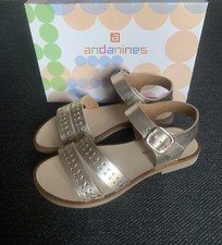 Andanines gold sandals for sale  BROMLEY