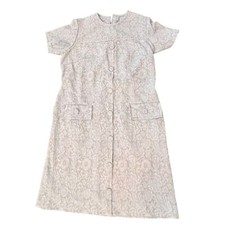 Vestido GoGo Vintage Anos 1960 Mod Bainha Tamanho Grande Texturizado Floral Azul Tiffany Excelente Estado Usado comprar usado  Enviando para Brazil