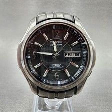 Citizen Eco-Drive Attesa relógio masculino 41mm mostrador preto titânio data do dia rodadas comprar usado  Enviando para Brazil