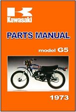 Lista de catálogo de peças de reposição KAWASAKI manual G5 G5-A G5A 1973 comprar usado  Enviando para Brazil