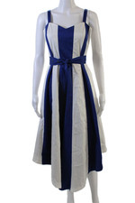 Vestido maxi Rachel Rachel Roy feminino listrado gola namorada com zíper azul tamanho M comprar usado Vestido maxi Rachel Rachel Roy feminino listrado gola namorada com zíper azul tamanho M comprar usado  Enviando para Brazil