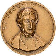 Medaglia mossotti centenario usato  Italia