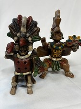Usado, Conjunto de flauta Ocarina de argila mexicana feita à mão – Instrumentos de sopro estilo asteca/maia (2) comprar usado  Enviando para Brazil