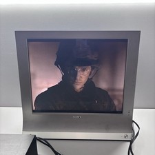 Vintage Sony 19" TV LCD Tela Multifuncional MFM-HT95 Prata Funciona Sem Controle Remoto comprar usado  Enviando para Brazil