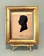 Antigo Vintage 1789 Museu do Peale Miniatura Retrato Silhueta Cavalheiro Antigo comprar usado  Enviando para Brazil