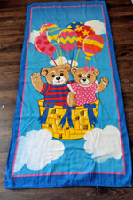 Toalha de praia colorida cesta balões ursinhos de pelúcia vintage 56 x 28 algodão comprar usado  Enviando para Brazil