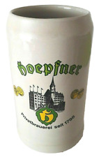 Hoepfner Brau Karlsruhe GIANT THREE (3) Litros Masskrug Cerveja Alemã Stein comprar usado  Enviando para Brazil