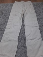 Weiße cargohose größe gebraucht kaufen  Hamburg