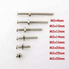 Parafusos de máquina cabeça de panela M2 2mm Pozi parafuso com comprimento de porca 4mm-30mm ferro 10 peças comprar usado  Enviando para Brazil