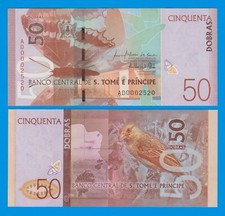 Santo Tomás y Príncipe 50 Dobras P 73 2016 UNC S. Tomo E Príncipe y segunda mano  Embacar hacia Mexico
