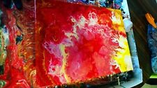 Toile peinture abstraite d'occasion  Brienon-sur-Armançon