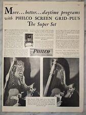 Usado, Philco Balanced-Unit Radio Delineator 1930 Vintage Sistema de Som Folio Impressão Anúncio comprar usado  Enviando para Brazil