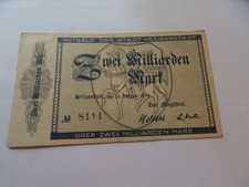 Notgeld milliarden mark gebraucht kaufen  Saalfeld/Saale