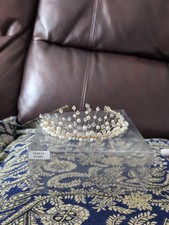 Wedding tiara ivory for sale  REDDITCH