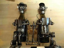 Metallfiguren weinflaschenhalt gebraucht kaufen  Westerheim