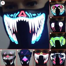 Usado, Máscara de LED Rave EDC Dreamstate luminosa piscando meia face iluminar festa de dança x1 comprar usado  Enviando para Brazil