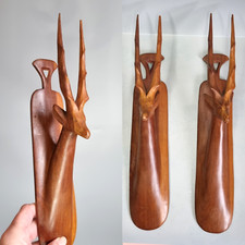 Vintage wooden gazelle for sale  PLYMOUTH
