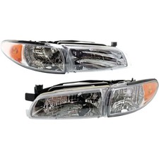 Conjunto de faróis para 1997-2003 Pontiac Grand Prix esquerda direita com conjunto de carcaça comprar usado  Enviando para Brazil
