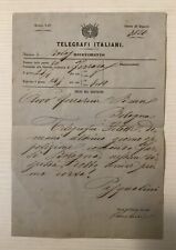 Antico dispaccio telegrafi usato  Roma