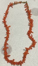 Colar Vintage Natural Salmão Pele de Anjo Coral 16” comprar usado  Enviando para Brazil