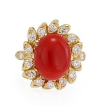Bague cocktail jaune d'occasion  Expédié en France