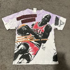 Camiseta Vintage Anos 90 Magic Johnson Michael Jordan AOP Tamanho Juvenil Grande comprar usado  Enviando para Brazil