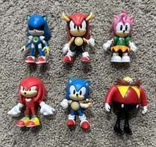 LOTE (6) SONIC THE HEDGEHOG 2,5" Jakks Pacific SEGA bonecos posáveis, usado comprar usado  Enviando para Brazil