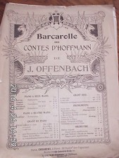 Barcarolle contes hoffmann gebraucht kaufen  Aarbergen