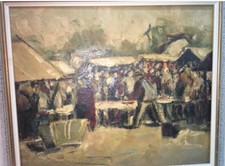 Antique impressionist oil d'occasion  Expédié en Belgium